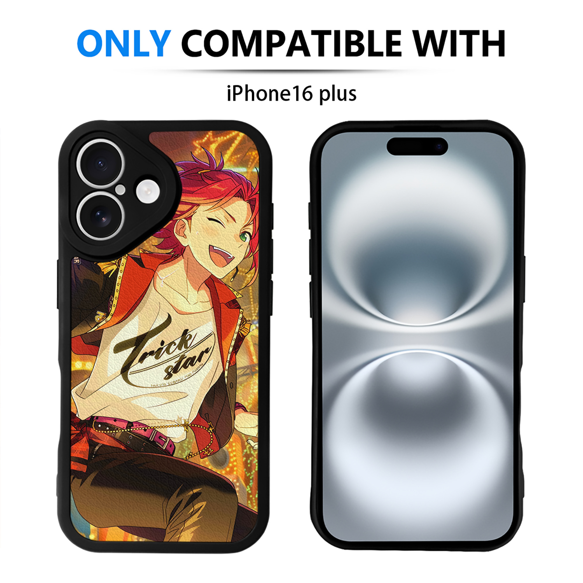 （画像用） あんさんぶるスターズ! Ensemble Stars 【iPhone 16シリーズ対応】シリコンスマホケース（レザー調） 材質：シリコン